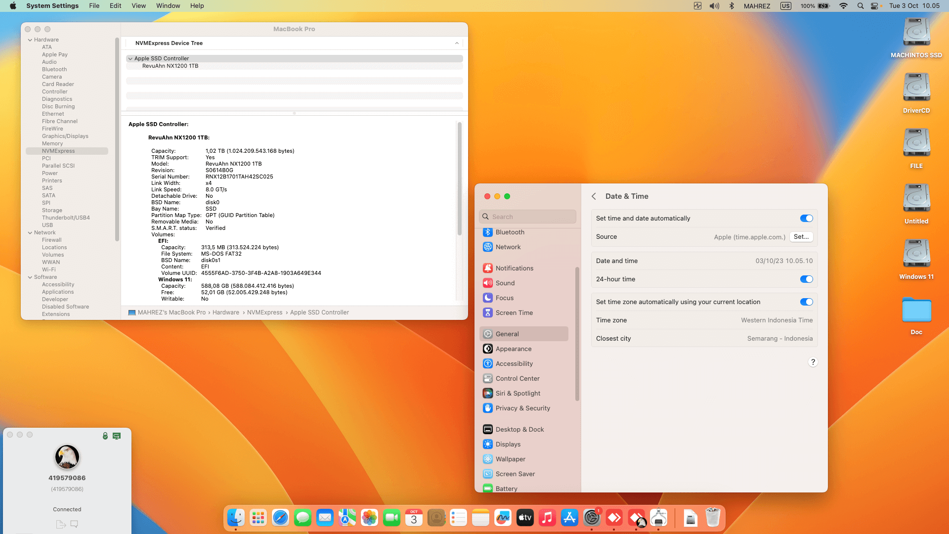 MSI Gaming GL63 8RD 072XKR [CoffeeLake   Intel UHD 630 + PS2 SMBUS]   OpenCore 1
